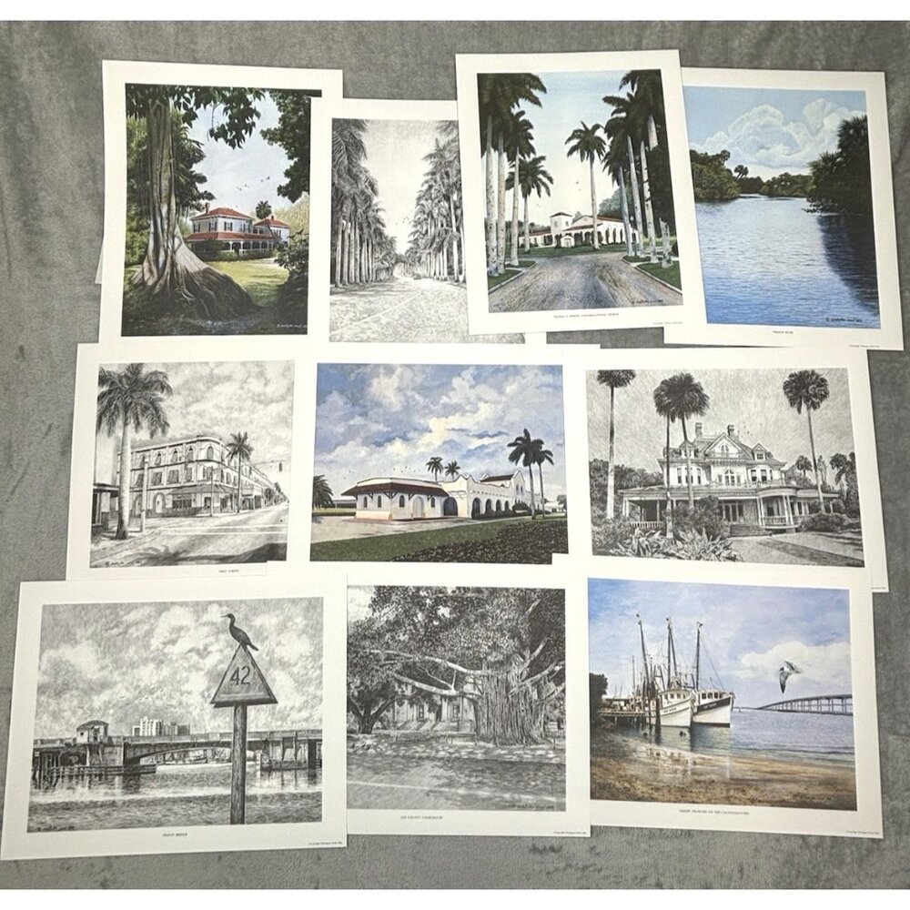 Wellington Ward Portfolio Limited Edition Prints Fort Myers FL 2367/3000 Signed
